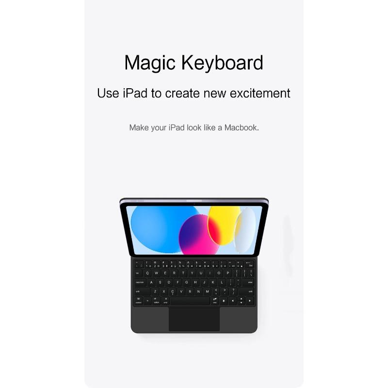 Magic Keyboard for iPad Pro 11 12.9 Air 4 Air 5 for iPad 10th Generation Pro 12.9 6th 5th 4th 3rd Gen Smart Cover Magnetic Case