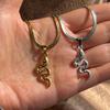Small Animal Snake Pendant Flat Bone Blade Chain for Women Choker Necklace Stainless Steel Jewelry Party Birthday Gift New