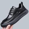 New Business Men's Shoes Autumn Soft Sole Lightweight Non-slip Casual Leather Shoes Men's  Breathable British Men's Sneakers