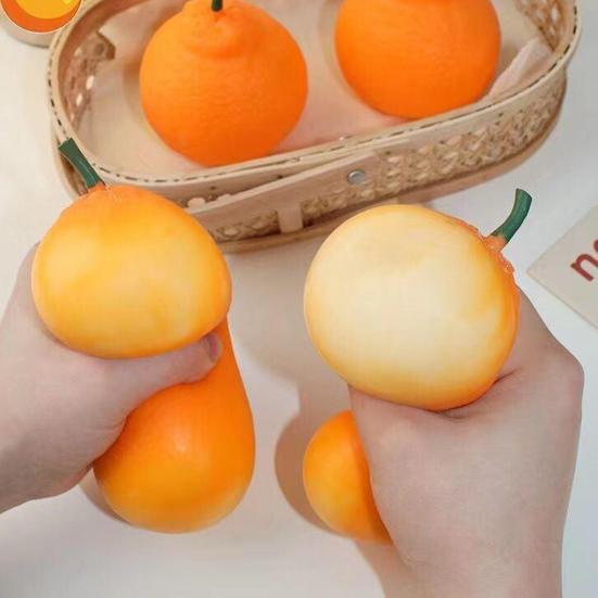 Игрушка для снятия стресса, уродливый апельсин, декапрессон, декопон, мандарин, сжимаемый мячик от стресса, антистресс, имитация фрукта, сенсорная игрушка-фиджет