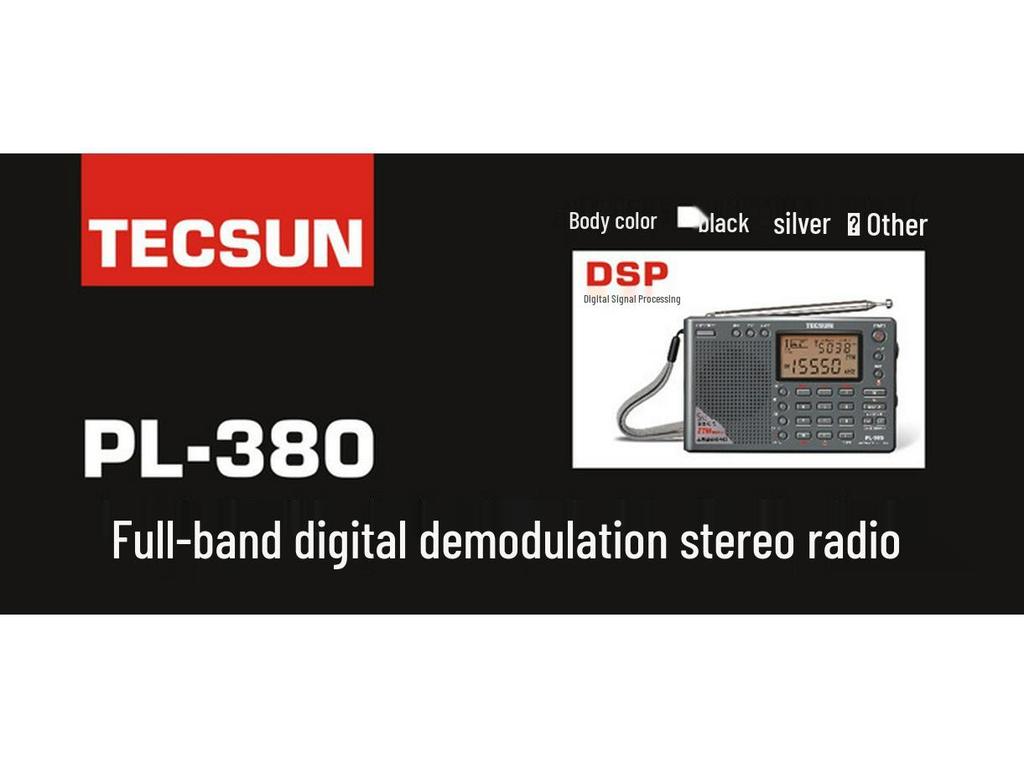 Tecsun PL-380 Полнодиапазонный цифровой стерео портативный FM-радиоприемник