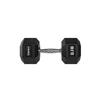 Rubber-coated dumbbell 22.5kg HEX PRO HMS