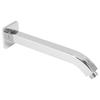 Shower Head Arm Square Brass Wall Mounted Rustproof 10in Shower Head Extension Arm for Bathroom