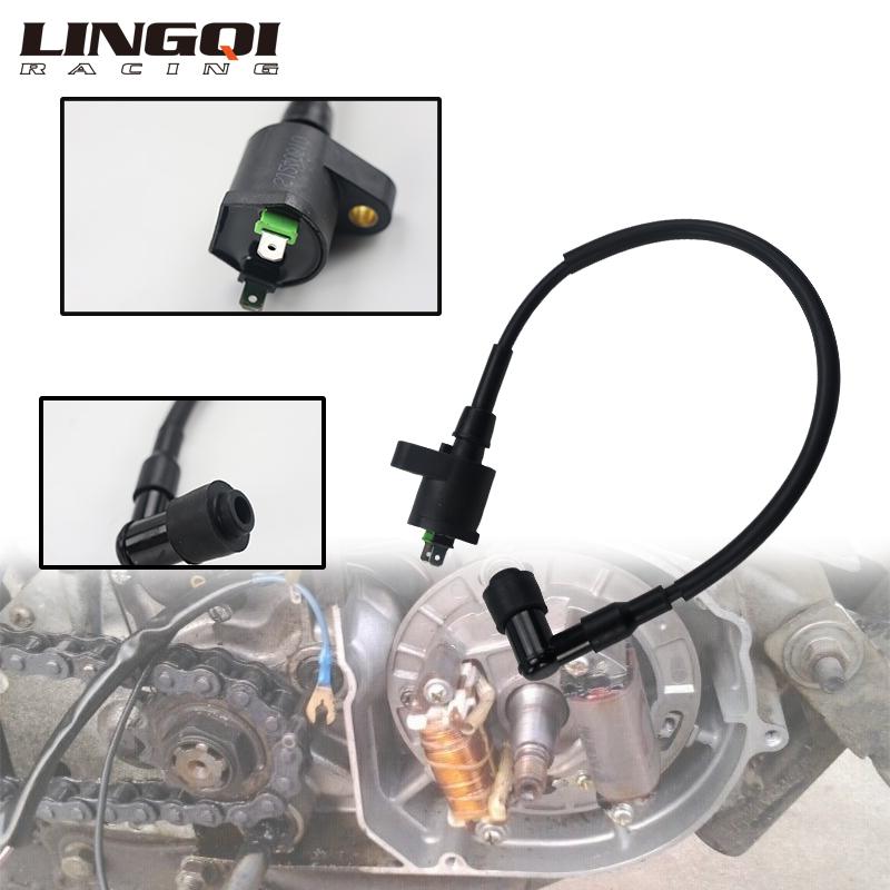 LINGQI RACING High Pressure Motorcycle Ignition Coil Essential Component For Scooter ATV Quad Go Kart 4 Wheel Quad Dirt Pit Bike