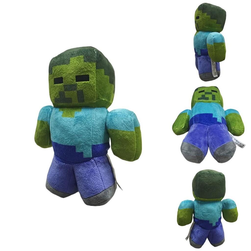 Minecraft Game Character Green Zombie Plush Doll Toy For Play And Collecting