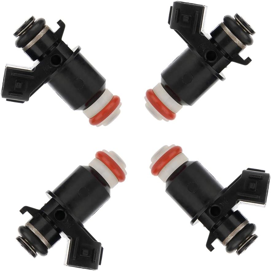 4Pcs Powerful Performance 842-12282 FJ338 Fuel Injectors Compatible for 2001-2005 for Civic 2door Coupe 1.7L 2001-2005 for Civic 4door Sedan 1.7L,