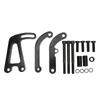 Long Water Pump Power Steering Pump Bracket Kit Aluminum Alloy Replacement for Chevy SBC LWP Small Block