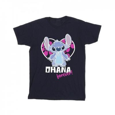 Мужская футболка Lilo And Stitch Ohana Forever Heart