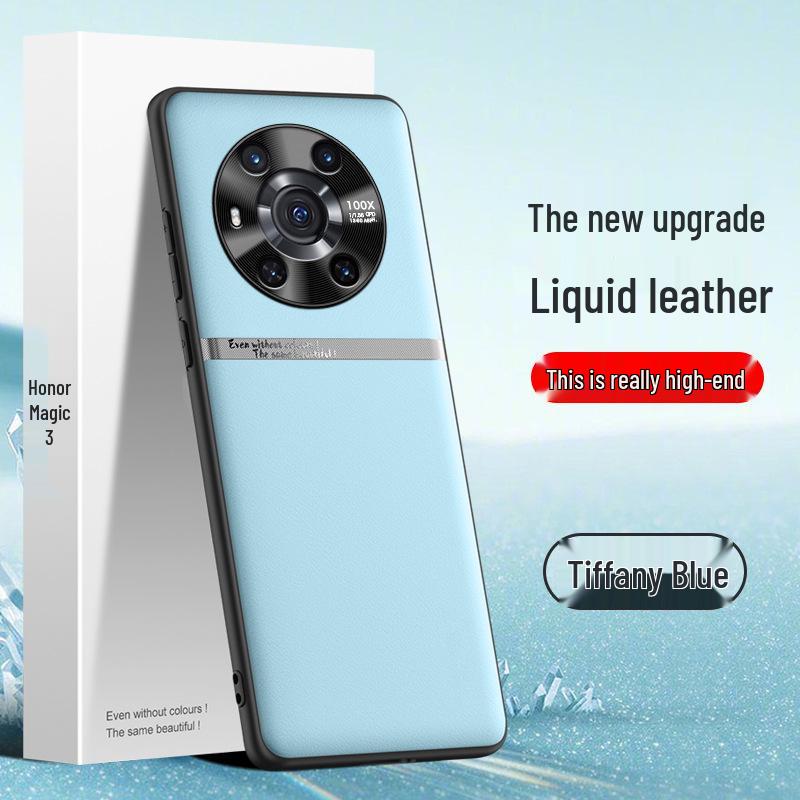 Чехол Liquid Leather для Honor Magic 3 — защита от падения, загрязнения, защитный чехол
