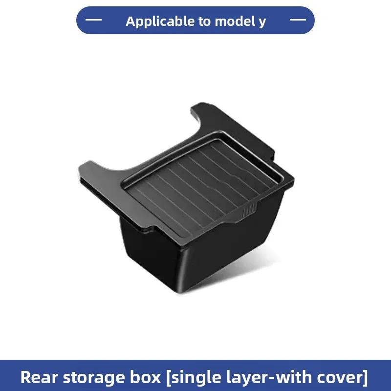 Car Sticker For Tesla Model Y Rear Storage Box Rear Middle Storage Box Garbage Can Storage Wholesale Car Accessories Modificatio