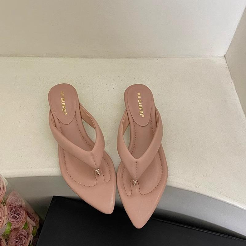 Серебристые женские клинья, тапочки, шлепанцы, женские шлепанцы, остроносые, модная обувь на низком каблуке, тапочки, сандалии, обувь для женщин