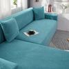 Jacquard Waterproof Sofa Covers Corner Thick Sofa Slipcover Elastic Solid Color Couch Cover For Living Room 1 /2 /3 /4 Seater