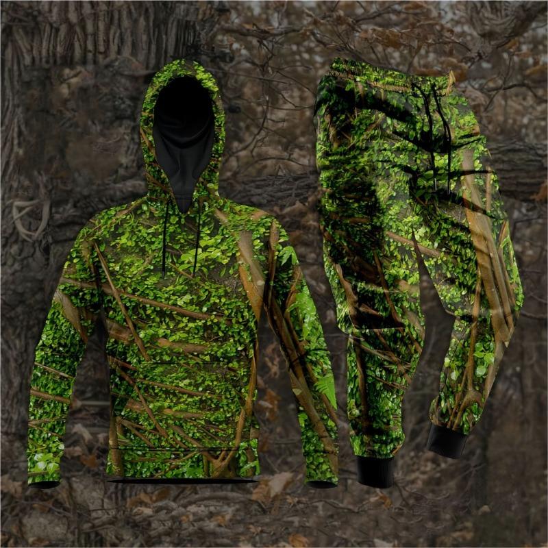 Autumn Camouflage 3D Printed Hoodie Suit Men Sweatshirts Sweatpants Casual Fashion Two Piece Tracksuit Set Men's Clothing