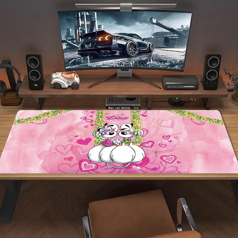 Diddl Mouse Pad Large Gaming Table Cushion Nonslip Laptop Tablet Big Mousepad Xxl Mat Mini Pc Playmat With Lock Edge