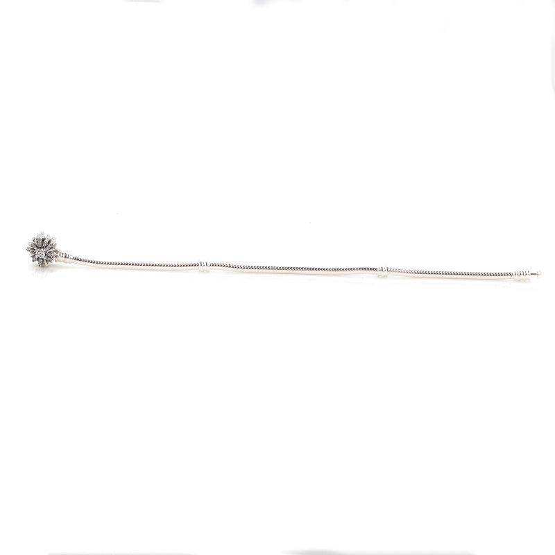 Браслет из стерлингового серебра 925 пробы, цепочка «змеиная кость», звезда, желание, снежинка