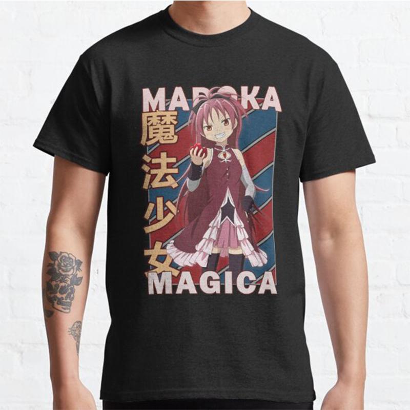 Мужская Модная Повседневная Футболка с Коротким Рукавом Вам Нужна Puella Magi Madoka Magica Черные Футболки Оверсайз - Мужская Летняя Хлопковая Графи...