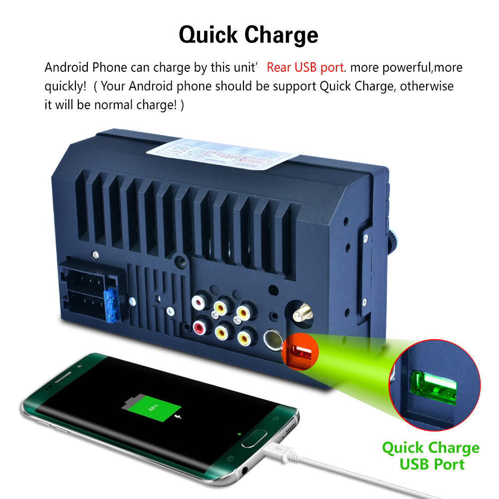 7" Сенсорный экран Автомагнитола Стерео MP5-плеер Головное устройство GPS FM AUX USB Bluetooth