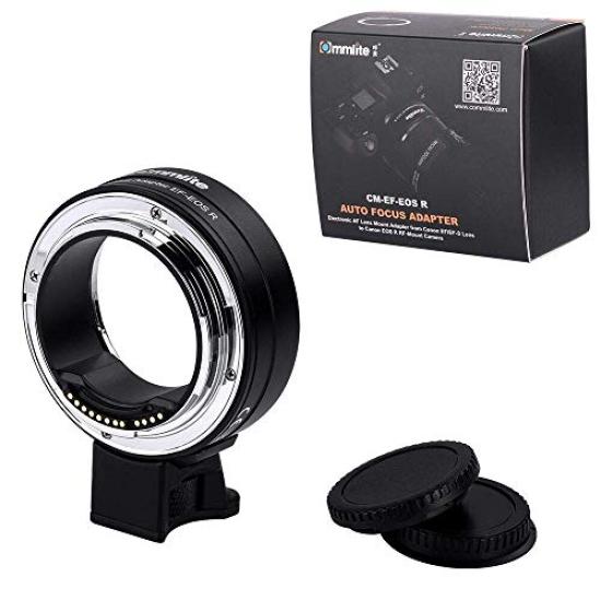 Commlite Lens Mount Adapter R EF Mount Lens Canon RF Mount with Electronic Contacts [] CM-EF-EOS (Canon Conversion)