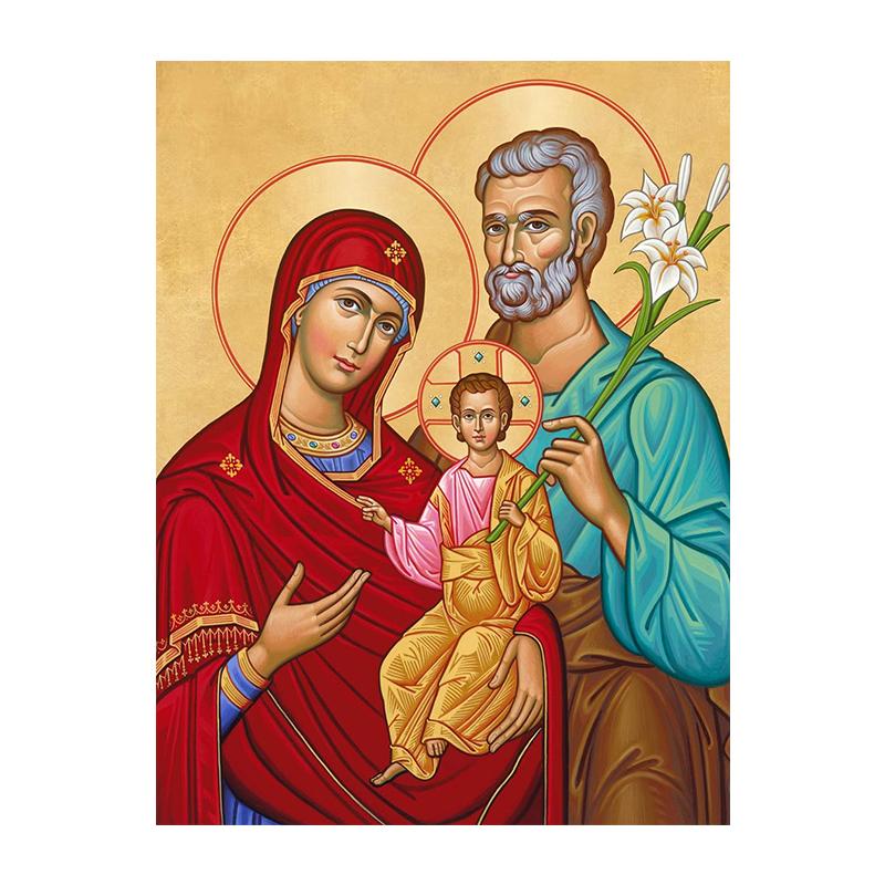 Семейный постер Святой Девы Марии Панагия Бытие Иисуса, холст, картина, принт, православная христианская картина для комнаты, настенный художественный декор