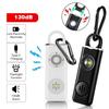 130 High DB Safe Sound Personal Alarm LED Strobe Light Personal Security Alarm  Children
