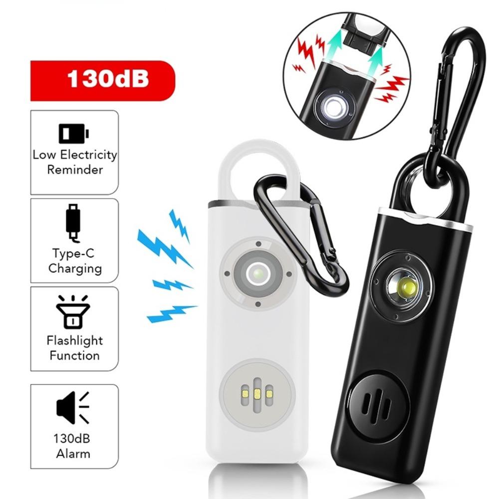 130 High DB Safe Sound Personal Alarm LED Strobe Light Personal Security Alarm Children