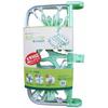 Ohe Almor Smart Laundry Drying Rack, Green, 24-Pinch, Lightweight and Durable Aluminum Frame, Approx. 35 x 35 x 35cm