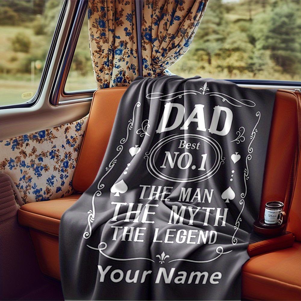 Hero Dad Blanket Personalized Name Soft Comfortable Stylish Blanket Car Blanket Perfect For Travel Camping Outdoor Home Suitable For All Seasons