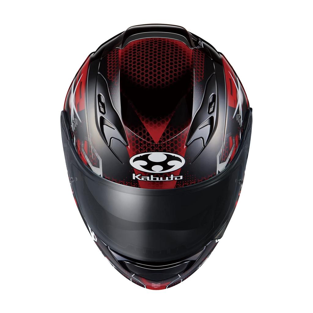 OGK KABUTO Motorcycle Helmet Full Face KAMUI3 ESTELA Black Red (Size L)