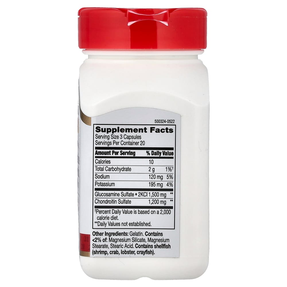 21st Century Sentry Glucosamine Chondroitin 1500mg 1200mg Easy Capsules, 60 Count