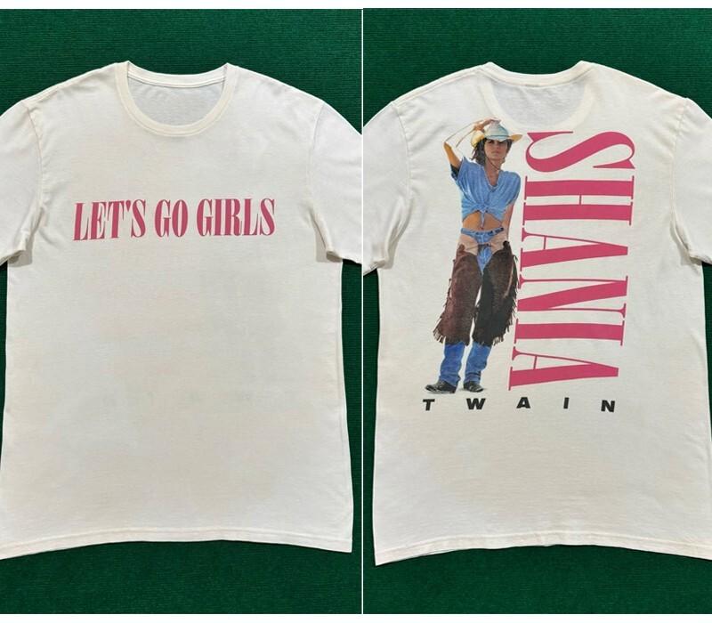 Shania Twain Let’s Go Girls 2 side White short sleeve Unisex T shirt Unisex T-Shirt