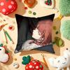 Anime CChainsaw MMan Cushion Cover Plush Fabric Soft DoubleSided Printed Sofa Warm Winter Home Gift Pillow Cover