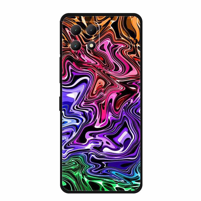 6,58" Для T-Mobile REVVL 7 5G Чехлы REVVL 7 Pro 5G Мраморный ТПУ Мягкий Силиконовый Чехол для Телефона для T-Mobile T Phone2 5G Задняя Крышка Funda