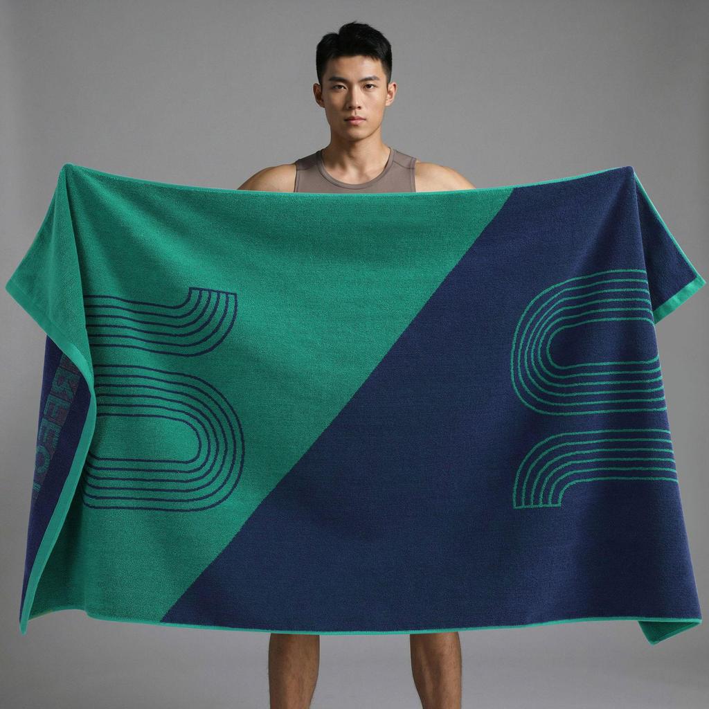 Очень большое хлопковое банное полотенце с мультяшным рисунком для детей и младенцев - Впитывающее и плотное