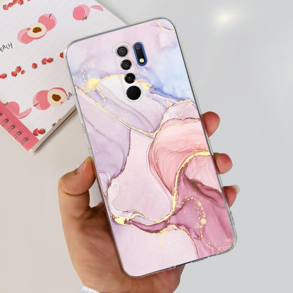 New For Xiaomi Redmi 9 Case Cute Cat Luxury Flower TPU Soft Silicone Clear Cover For Xiaomi Redmi 9 9A 9a 6.53"Bumper Phone Case