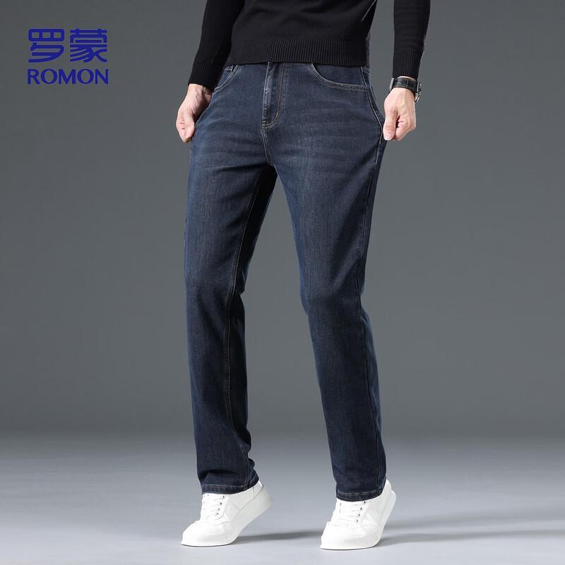 ROMON Мужские джинсы прямого кроя в стиле business casual