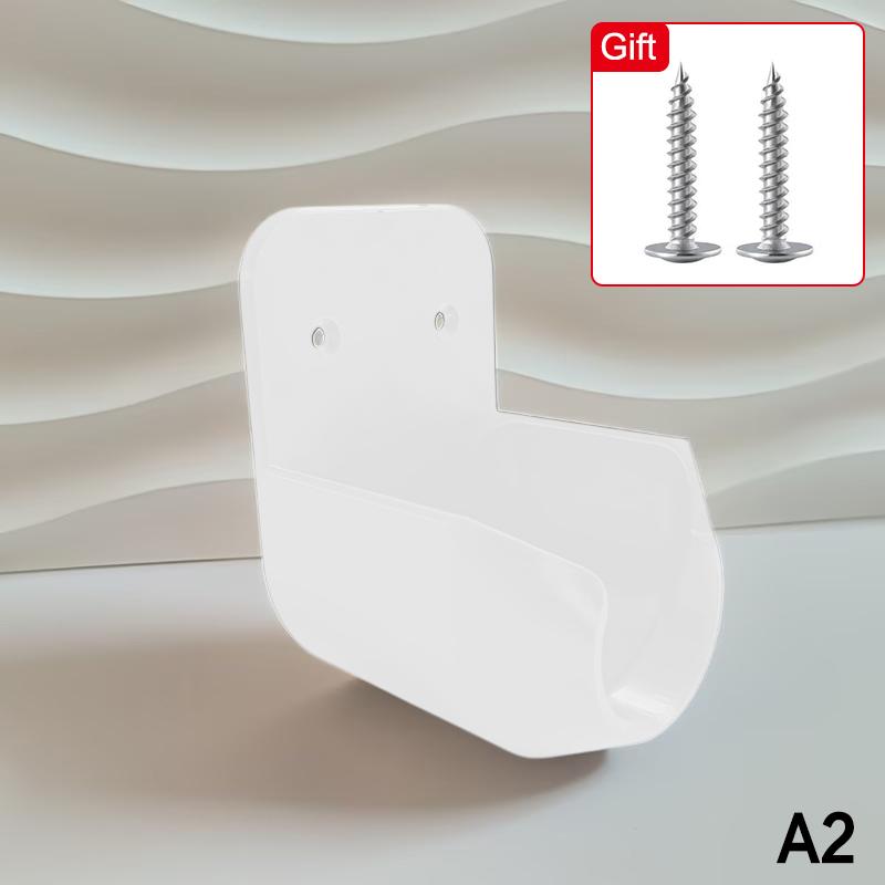 Wall Mounted Hose Nozzle Bracket with Securing Screws Leak Hole for Garden Outdoor Irrigation System Storage