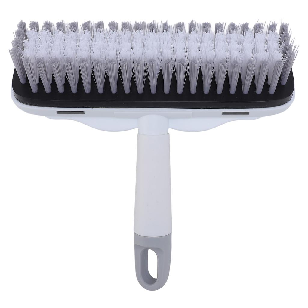 2 In 1 Floor Brush Stiff Bristle Scrubber Water Scraper Portable Scrub Brush for Bathroom Kitchen