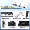 USB C to 3 in 1 Adapter Audio Jack Charging USB Converter for Type C Devices