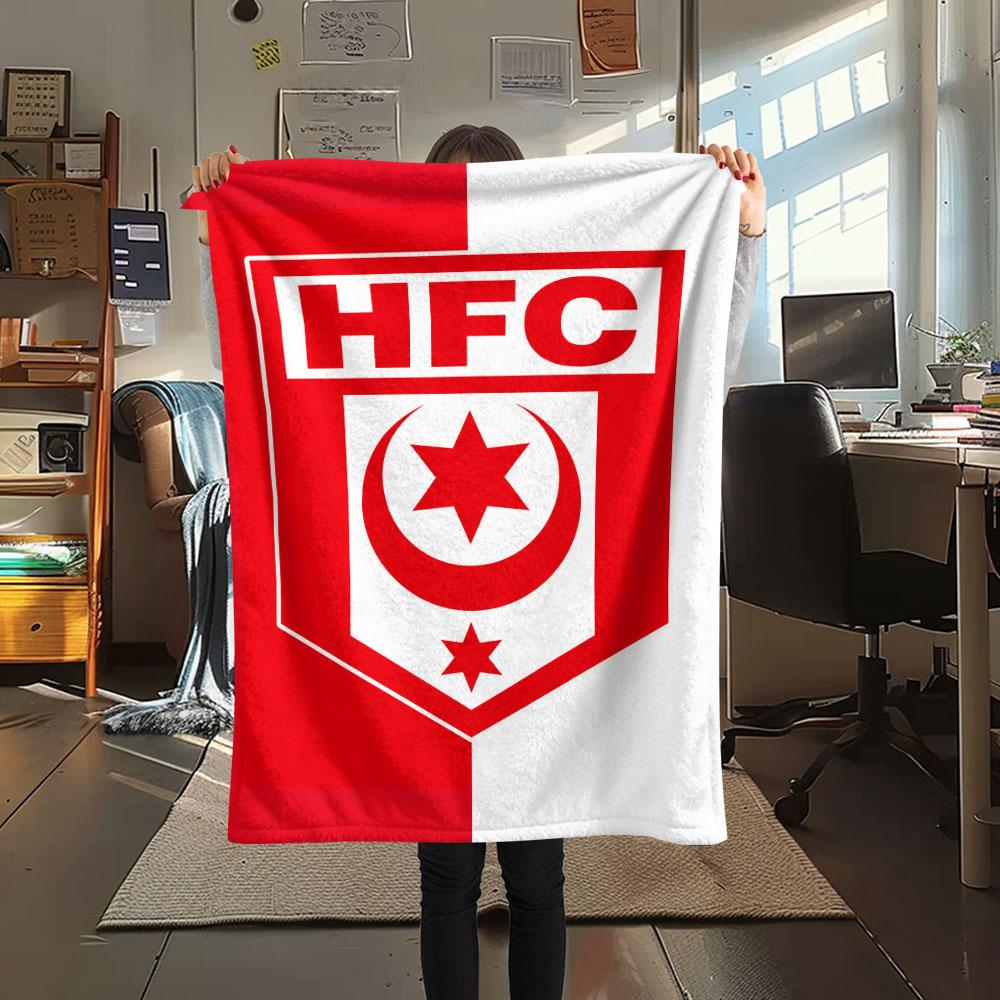 1PC Hallescher FC Patterned Flannel Blanket Suitable For All Seasons for Home Decor Warmth and Comfort Gifts Holiday Present