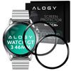 2X Elastyczne Szkło 3D Alogy Do Huawei Watch Gt 3 46Mm Black