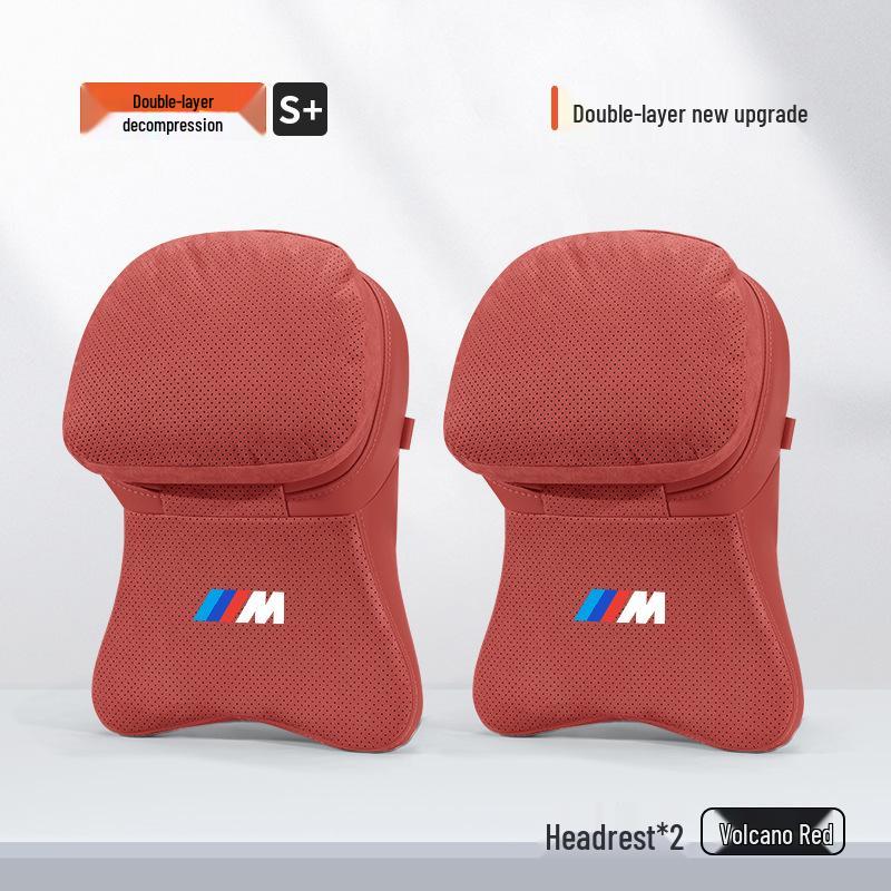 Подушка для подголовника, шеи и поясницы BMW - Подходит для 1, 3, 5, 7 серии, X1, X3, X5, X6 - Аксессуар для интерьера автомобиля