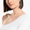 Swarovski Серьги-гвоздики с родиевым покрытием, витые, женские, синие 5582807