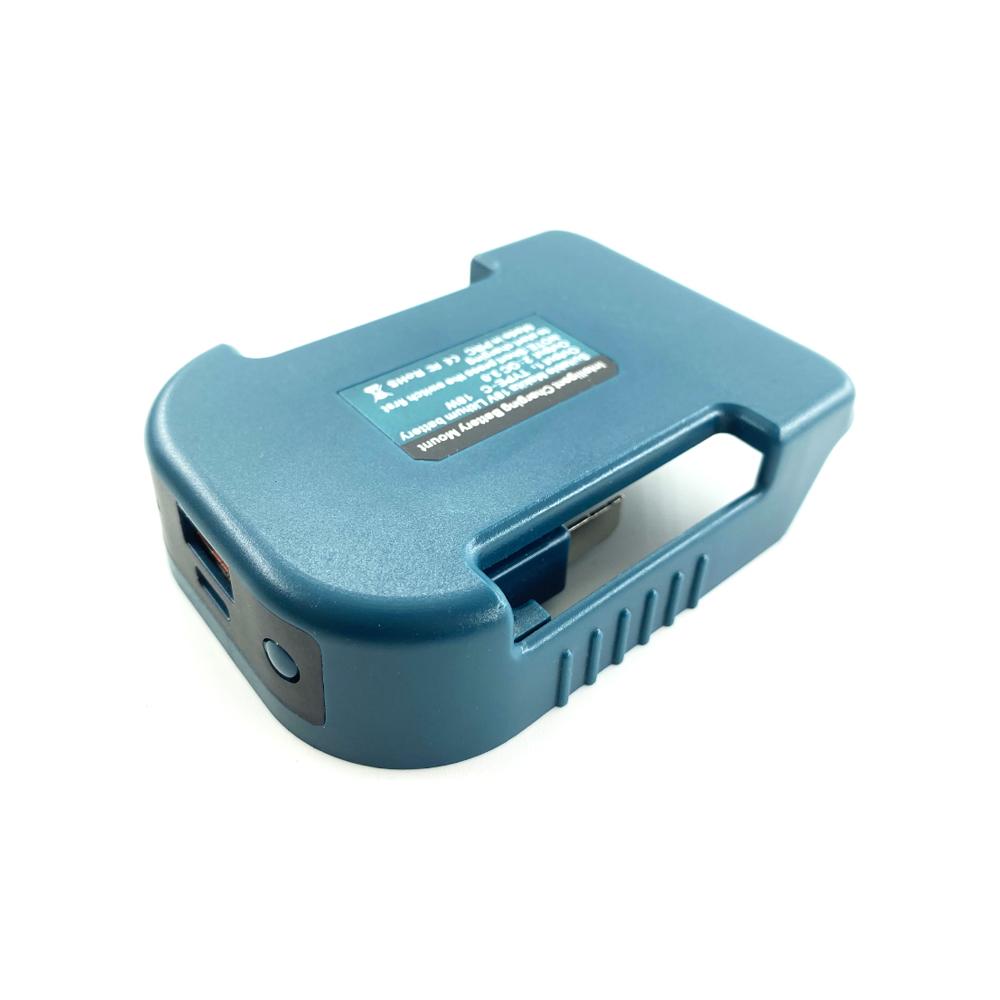 Стойка для быстрой зарядки Makita/18V BL1840 BL1850 BL1860 с портом USB C 15 Вт и 5 В