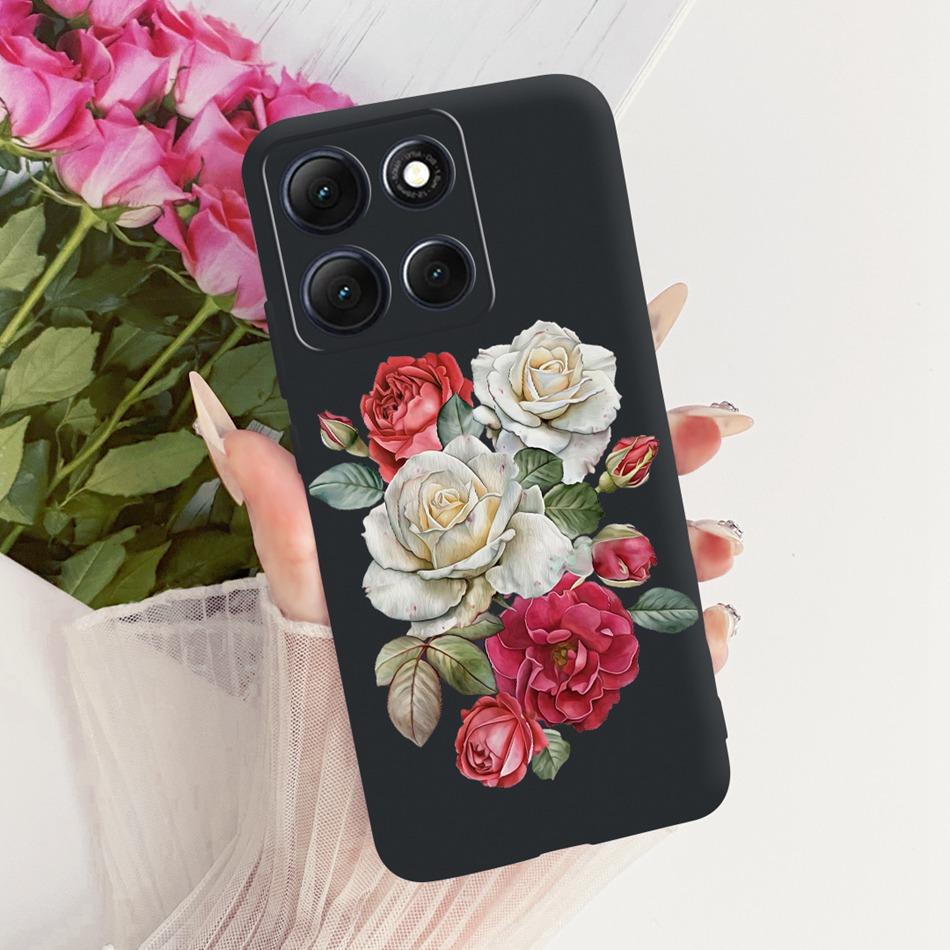 For Motorola Moto G86 Power Cute Flower Butterfly Cat Painted Case For Moto G86 G86Power Black Silicone Soft Phone Cases
