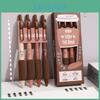 Beans Pen Coffee 4pcs Gel Set Soft Bread Touch 05mm Ballpoint Black Ink For Writing Office School
