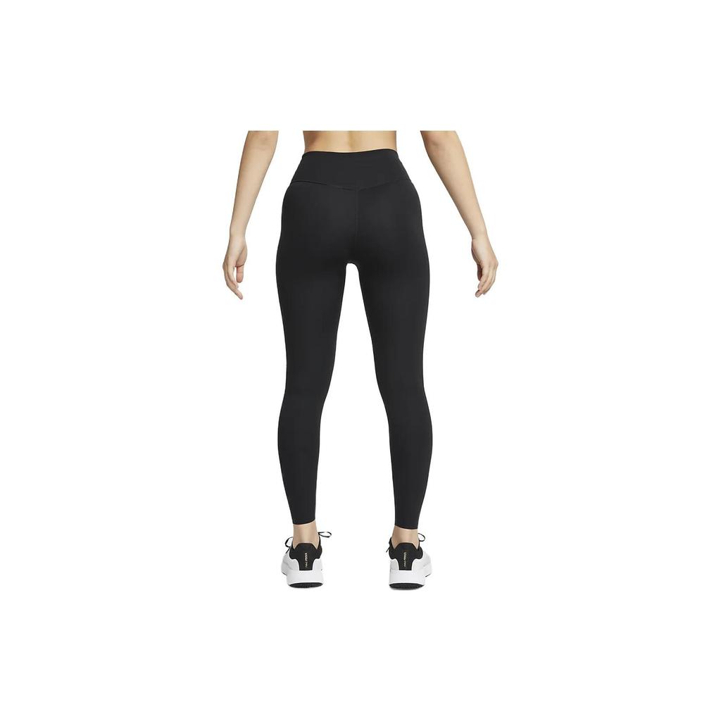 (WMNS) Nike One Luxe Mid-Rise Pocket Leggings Asia Sizing 'Black' Women's AT3099-010