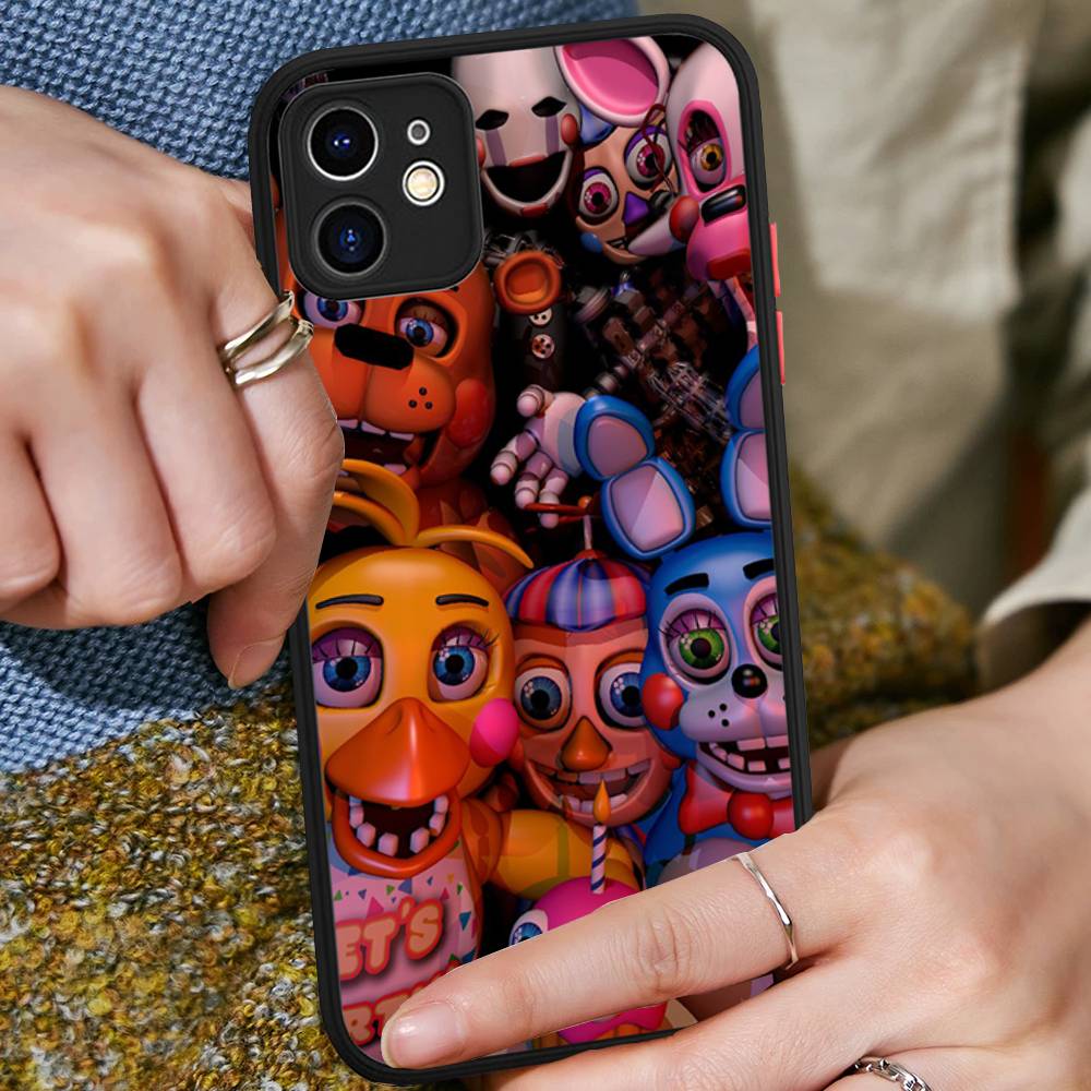 F-FNAF Пять ночей с Фредди Чехол для телефона для iPhone 16 15 14 11 12 13 Pro Max Plus 12 XS Max Задняя крышка Матовый чехол