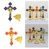 Christian Catholic Cross Decoration Ornament Catholic Symbol Statue Crucifix Pendant Desktop Decoration
