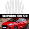 Серебристая Накладка на Центральную Среднюю Стойку BC для Окна Двери Автомобиля Подходит Для Ford Fiesta 2008-2019