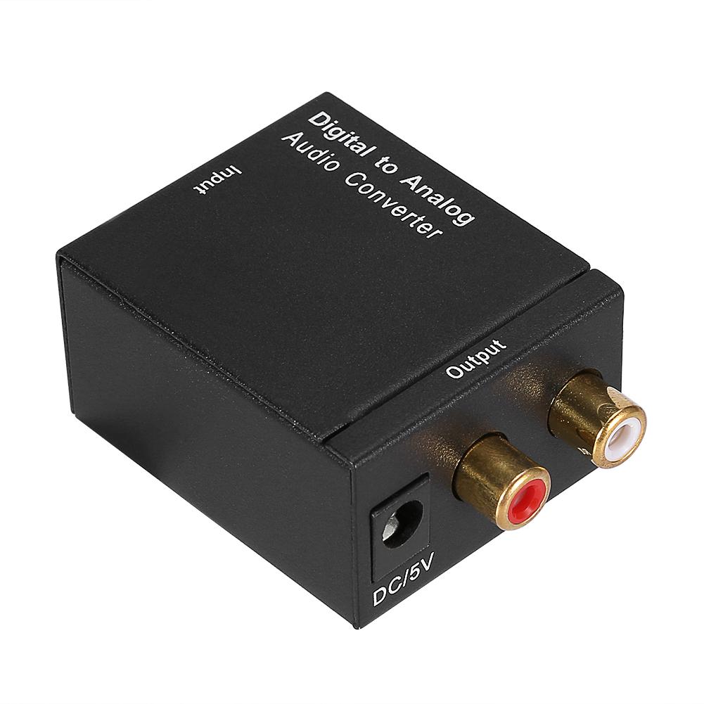 Конвертер аудио цифровой оптико-аналоговый коаксиальный адаптер RCA Convertidor